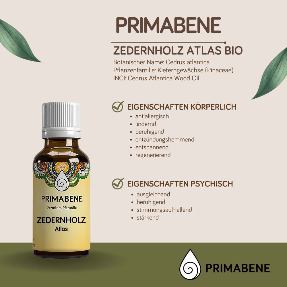 Bild von Zedernholz, Atlas Bio , 100% rein ätherisches Öl